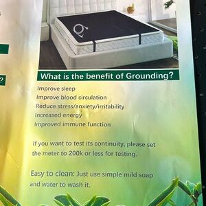 Grounding Mat for improved sleep, reduced cortisol levels, decreased anxiety